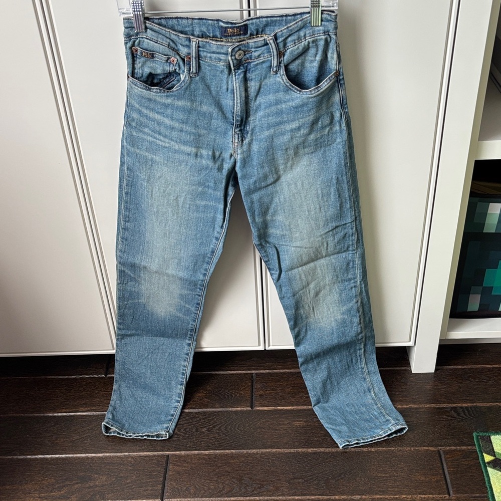Polo Ralph Lauren Boys Hampton Straight Blue Jeans size 16